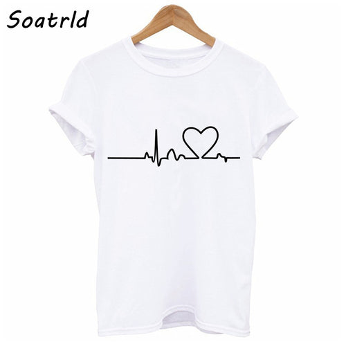 Heart White Woman T-shirt