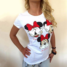 Load image into Gallery viewer, Heart White Woman T-shirt