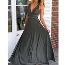 Load image into Gallery viewer, Multiway Wrap Red Woman Dress