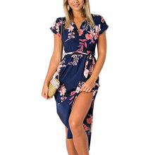 Load image into Gallery viewer, Floral Flower Print Woman Dress