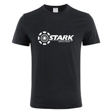Load image into Gallery viewer, Black Stark Industries Print Man T-shirt