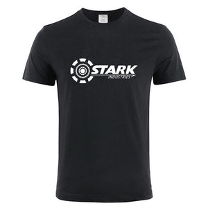 Black Stark Industries Print Man T-shirt