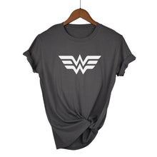 Load image into Gallery viewer, Red Wonder Woman Print Woman T-Shirt