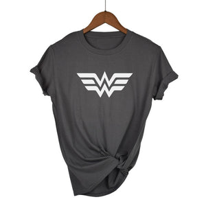 Red Wonder Woman Print Woman T-Shirt