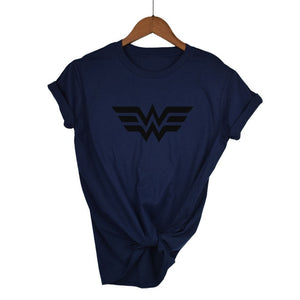 Red Wonder Woman Print Woman T-Shirt