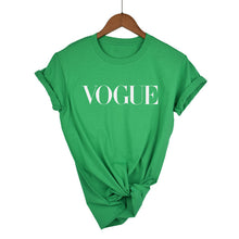 Load image into Gallery viewer, Yellow Vogue Print Woman T-shirt