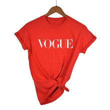Load image into Gallery viewer, Yellow Vogue Print Woman T-shirt