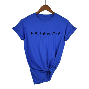 Grey FRIENDS Print Woman T-shirt