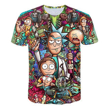 Load image into Gallery viewer, Purple Rick and Morty Print Man T-shirt