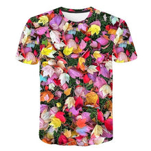 Load image into Gallery viewer, Black Rose Print Man T-shirt