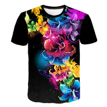 Load image into Gallery viewer, Black Rose Print Man T-shirt