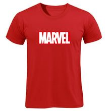 Load image into Gallery viewer, Black Marvel Print Man T-shirt