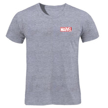 Load image into Gallery viewer, Black Marvel Print Man T-shirt