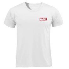 Load image into Gallery viewer, Black Marvel Print Man T-shirt