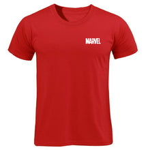 Load image into Gallery viewer, Black Marvel Print Man T-shirt