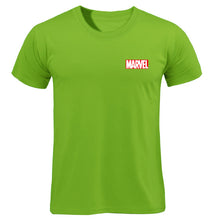 Load image into Gallery viewer, Black Marvel Print Man T-shirt