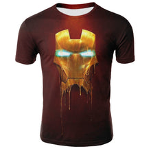 Load image into Gallery viewer, Red Iron Man Print Man T-shirt