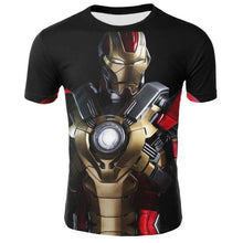 Load image into Gallery viewer, Red Iron Man Print Man T-shirt