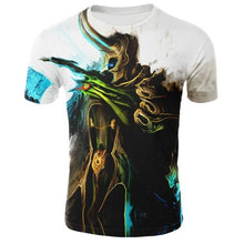 Load image into Gallery viewer, Red Iron Man Print Man T-shirt