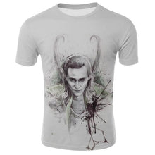 Load image into Gallery viewer, Red Iron Man Print Man T-shirt