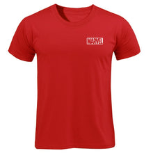 Load image into Gallery viewer, Black Marvel Print Man T-shirt