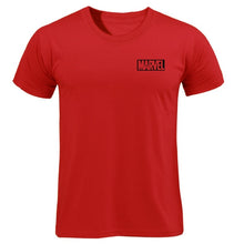 Load image into Gallery viewer, Black Marvel Print Man T-shirt