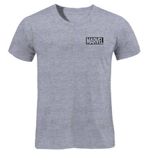 Load image into Gallery viewer, Black Marvel Print Man T-shirt
