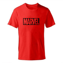 Load image into Gallery viewer, Black Marvel Print Man T-shirt