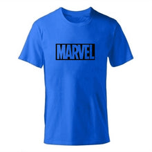 Load image into Gallery viewer, Black Marvel Print Man T-shirt