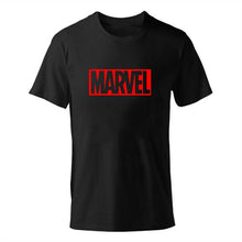 Load image into Gallery viewer, Black Marvel Print Man T-shirt