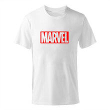 Load image into Gallery viewer, Black Marvel Print Man T-shirt
