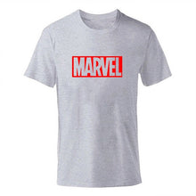 Load image into Gallery viewer, Black Marvel Print Man T-shirt