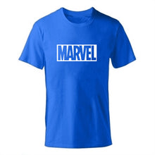 Load image into Gallery viewer, Black Marvel Print Man T-shirt