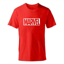 Load image into Gallery viewer, Black Marvel Print Man T-shirt