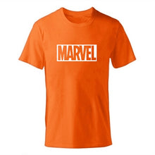 Load image into Gallery viewer, Black Marvel Print Man T-shirt
