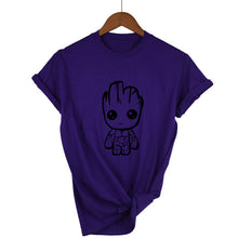 Load image into Gallery viewer, White Groot Print Woman T-shirt