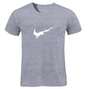 Grey Nike Print Man T-shirt