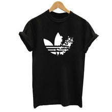 Load image into Gallery viewer, Red Adidas Print Woman T-shirt